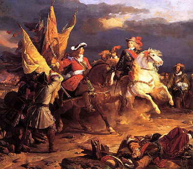 Louis-Joseph de Vendôme et Philippe V d'Espagne après la Bataille de Villaviciosa